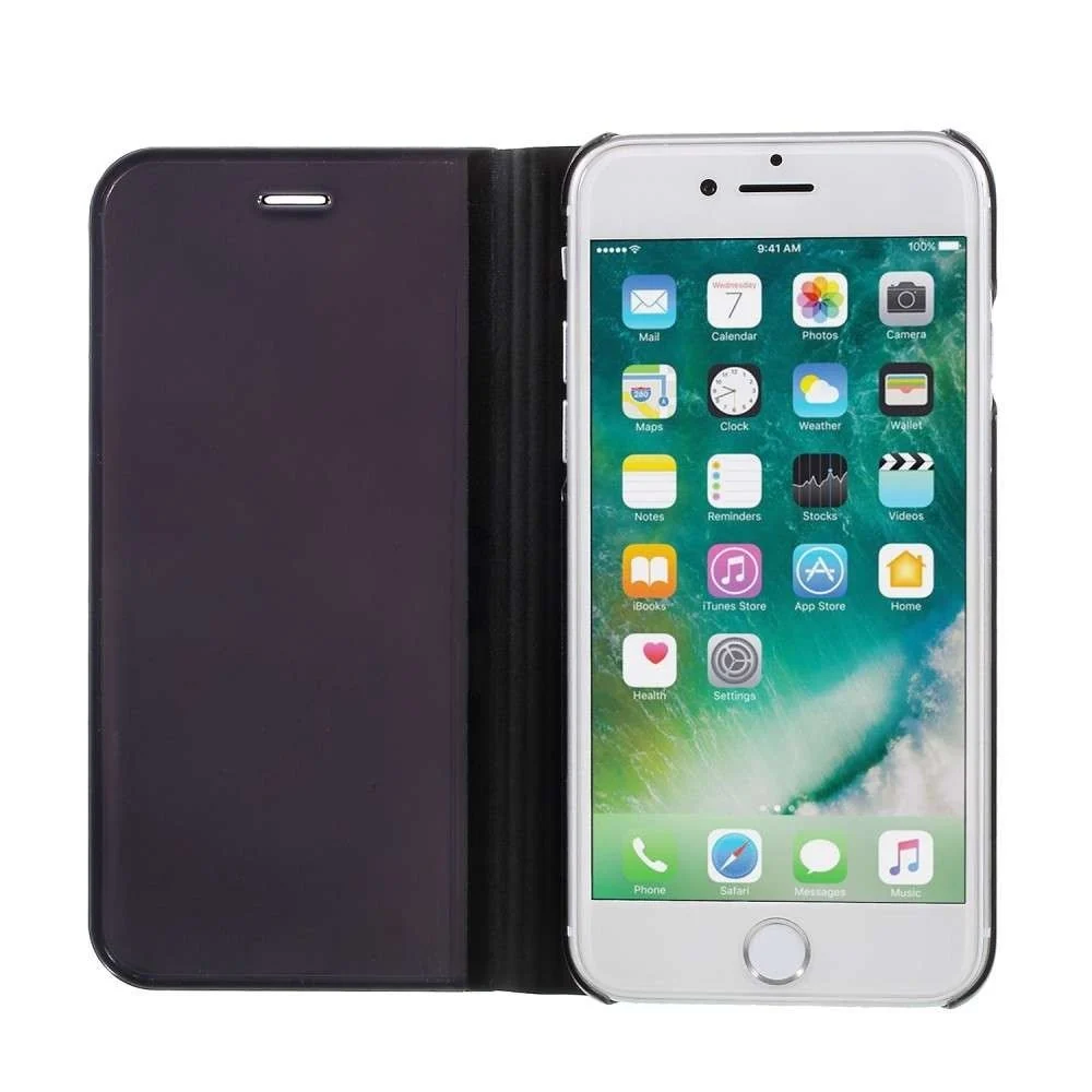 Védőtok Apple iPhone 11 Pro Flip Cover tükör fekete