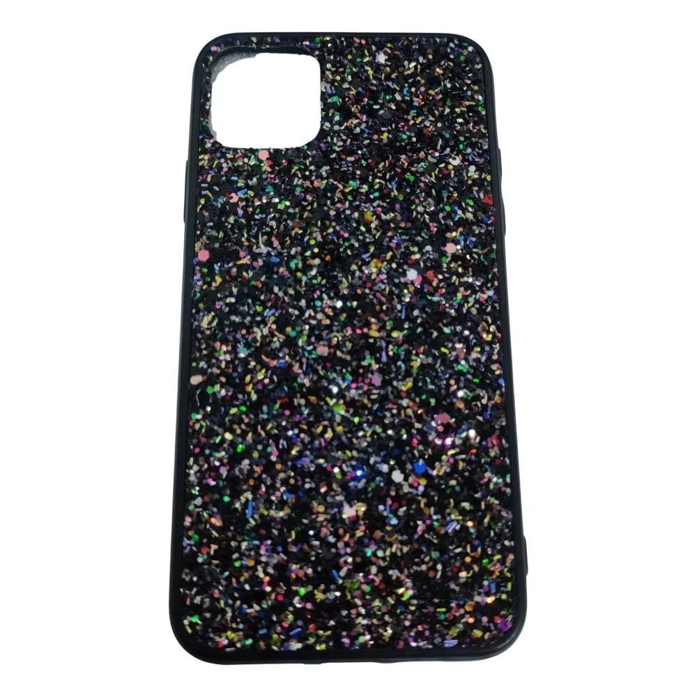 Védőtok Apple iPhone 11 Pro Max Sparkling Glitter TPU Fekete