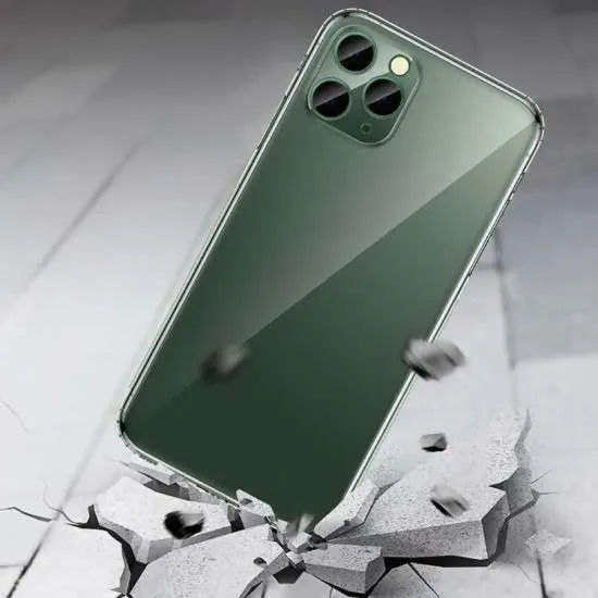 Védőtok, Vivimall, Apple iPhone 11 Pro Max-kompatibilis, Protect Plus, átlátszó