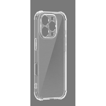 Védőtok, Vivimall, Apple iPhone 16 Pro, TPU Protect Plus, porvédővel, átlátszó