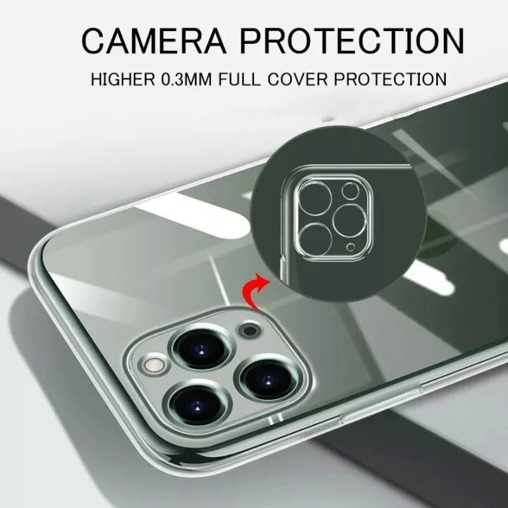 Védőtok, Vivimall, Protect Plus, Apple iPhone 14 Pro készülékhez, átlátszó
