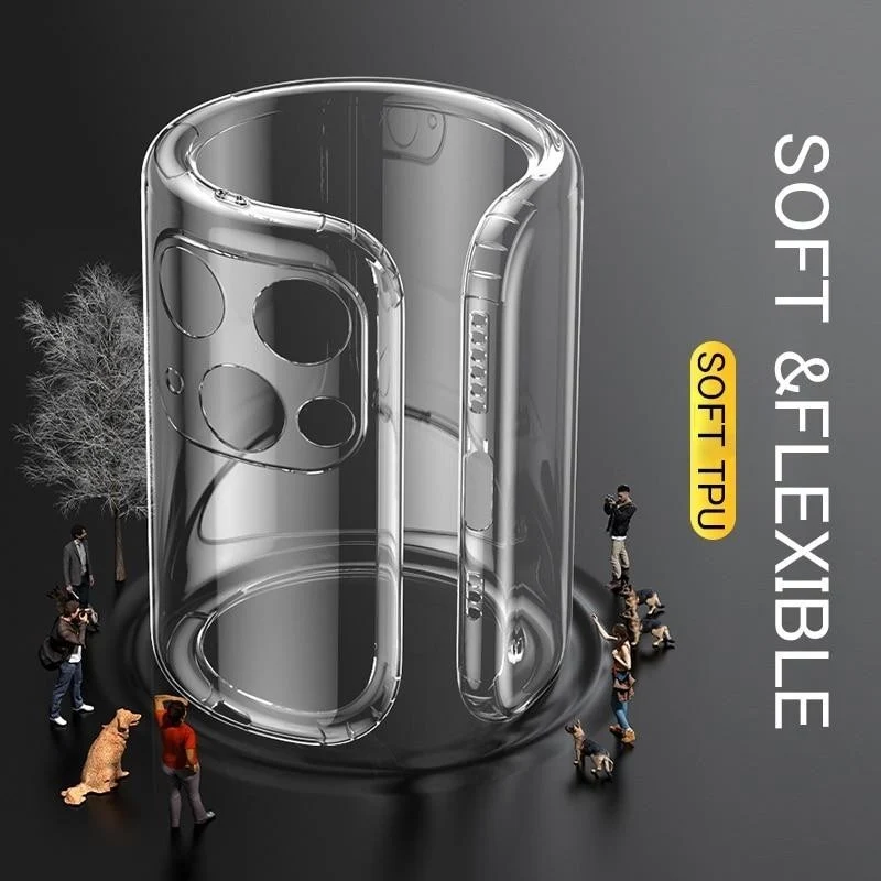 Védőtok, Vivimall, Samsung A51/M40, Protect Plus, Szilikon, Átlátszó