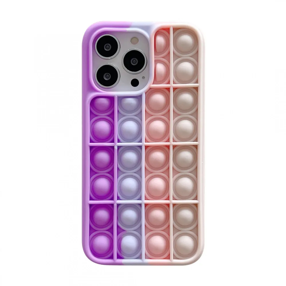 Vivimall Pop It védőtok, kompatibilis Apple iPhone 13 Pro Max, 2. modell, többszínű