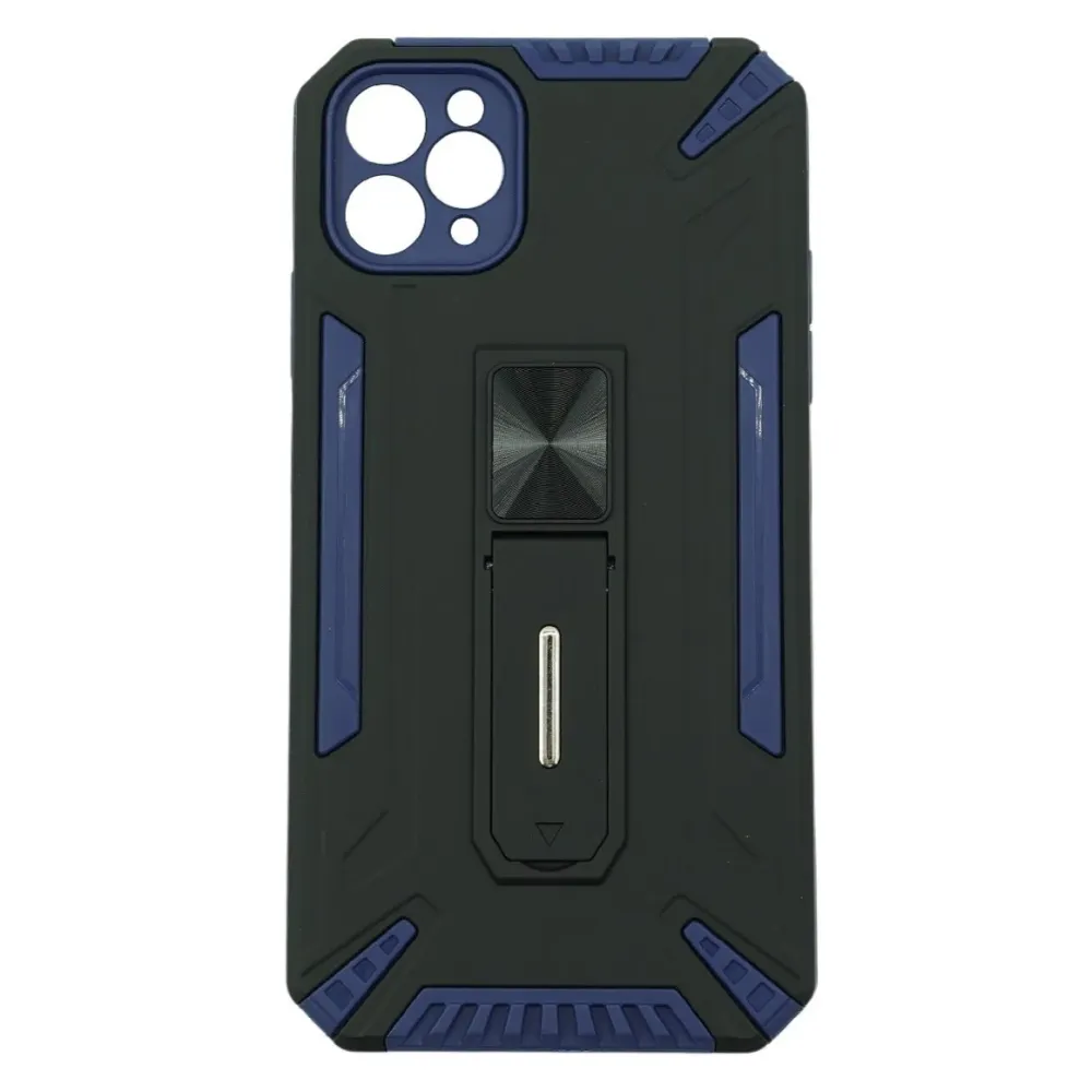 Vivimall védőtok Apple iPhone 12 Defender Sergeant Brave állvánnyal, sötétkék