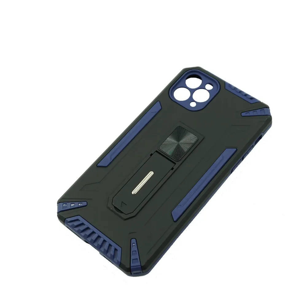 Vivimall védőtok Apple iPhone 12 Defender Sergeant Brave állvánnyal, sötétkék