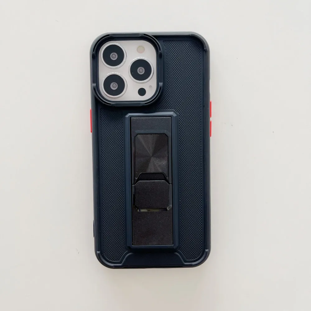Vivimall védőtok Apple iPhone 13 Mini Defender Model 5-höz, állvánnyal, fekete