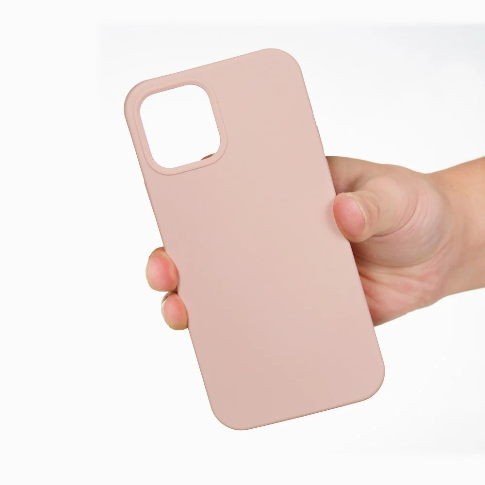 Vivimall védőtok Apple iPhone 13 Mini Liquid Silicone rózsaszín