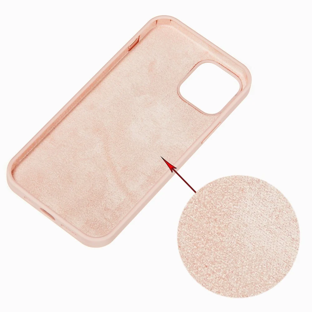 Vivimall védőtok Apple iPhone 13 Mini Liquid Silicone rózsaszín