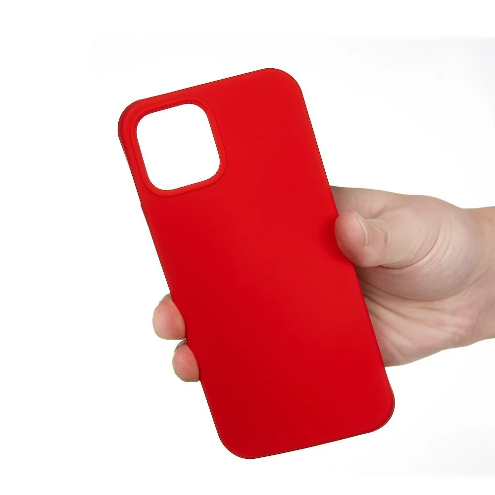 Vivimall védőtok Apple iPhone 13 Mini Liquid Silicone kompatibilis, piros