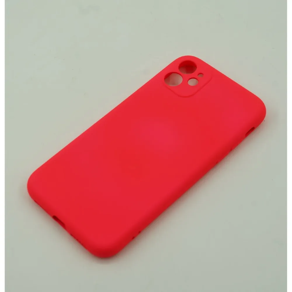 Vivimall védőtok Apple iPhone 12 Mini Liquid Silicone Case, fukszia színben