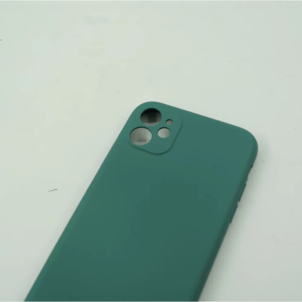 Vivimall védőtok Apple iPhone 12 Mini Liquid Silicone Case kompatibilis, zöld