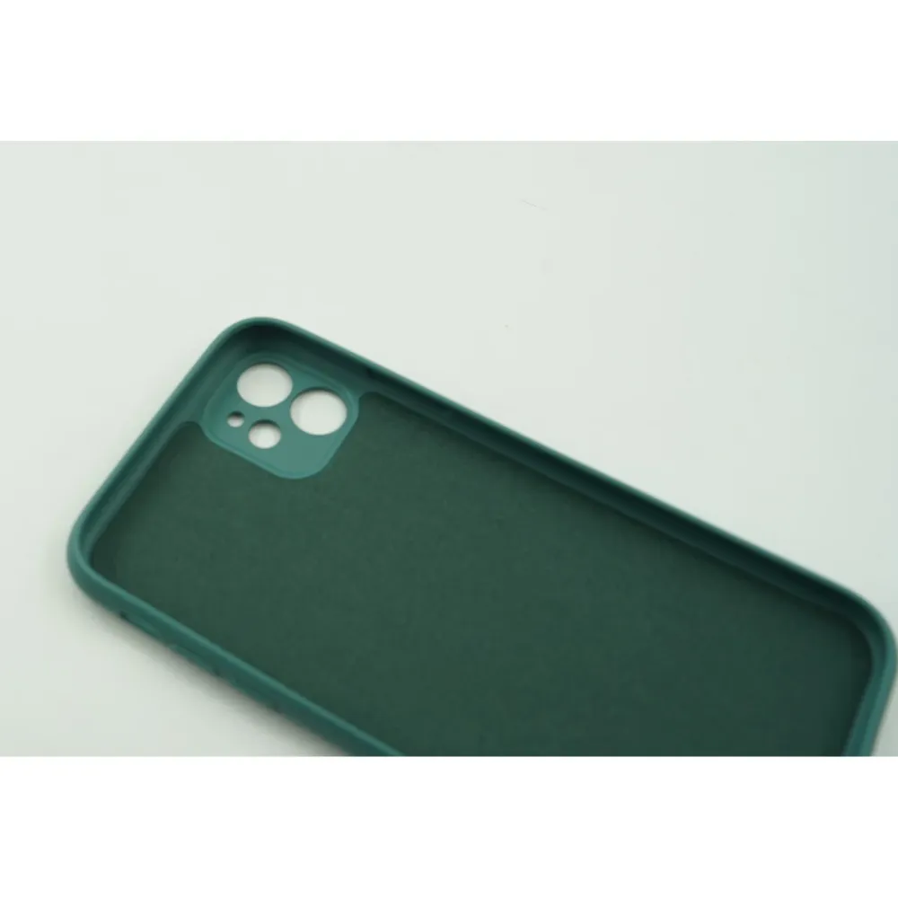 Vivimall védőtok Apple iPhone 12 Mini Liquid Silicone Case-hez, zöld
