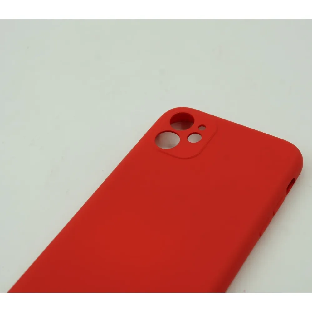 Vivimall védőtok Apple iPhone 12 Mini Liquid Silicone Case, piros színben