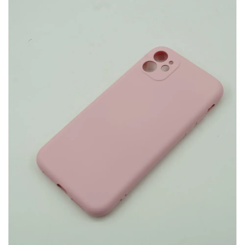 Vivimall védőtok Apple iPhone 12 Mini Liquid Silicone Case, rózsaszín színű