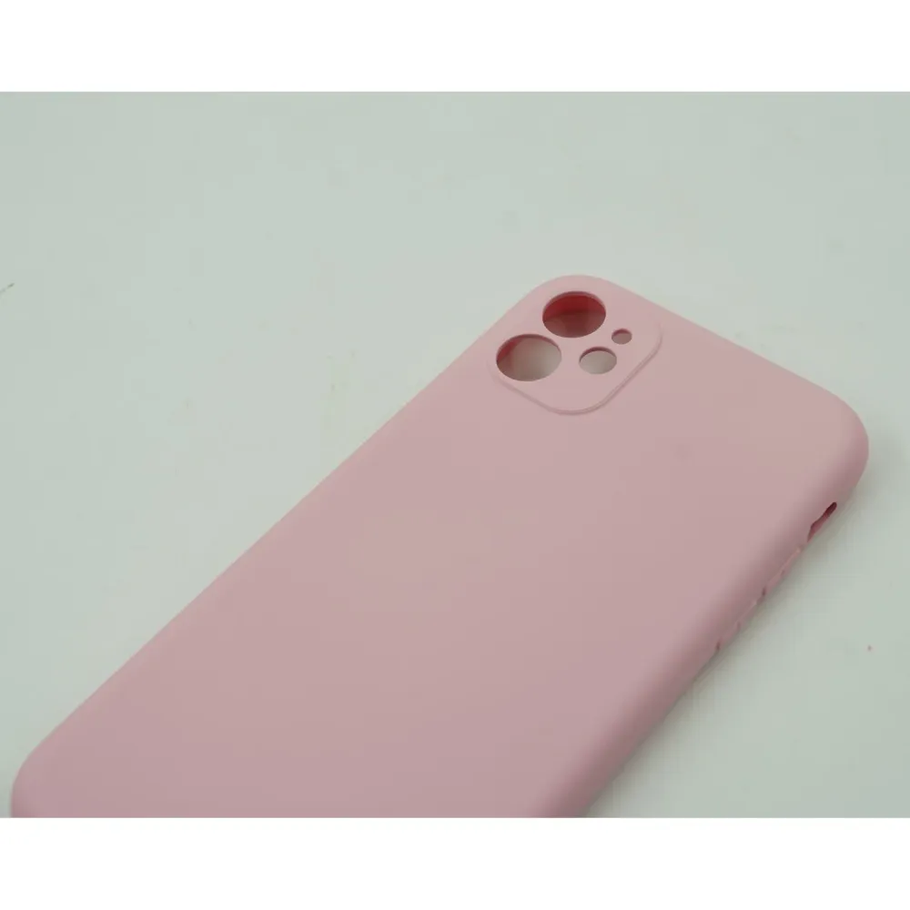 Vivimall védőtok Apple iPhone 12 Mini Liquid Silicone Case, rózsaszín színű