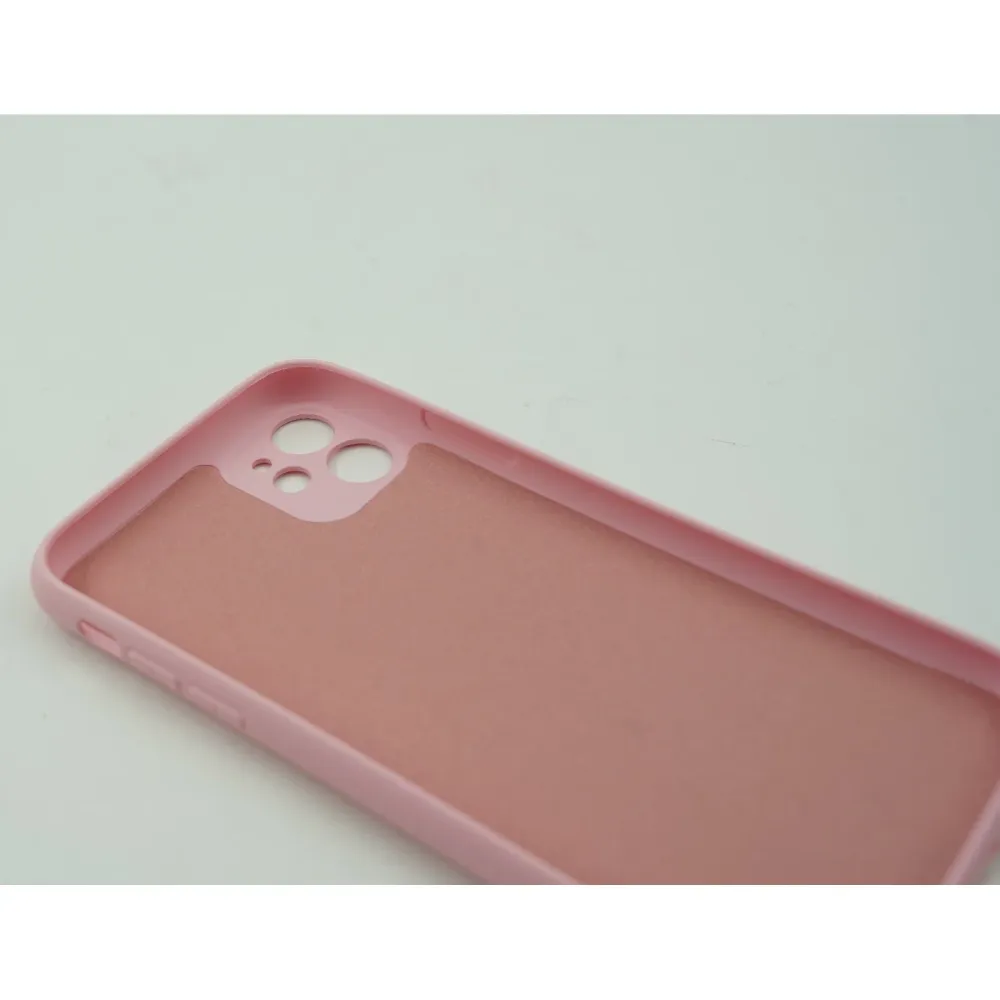 Vivimall védőtok Apple iPhone 12 Mini Liquid Silicone Case, rózsaszín színű