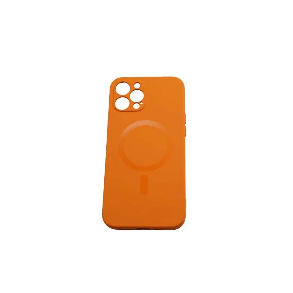 Vivimall védőtok Apple iPhone 12 Mini Mag Safe Silicone, narancssárga színben