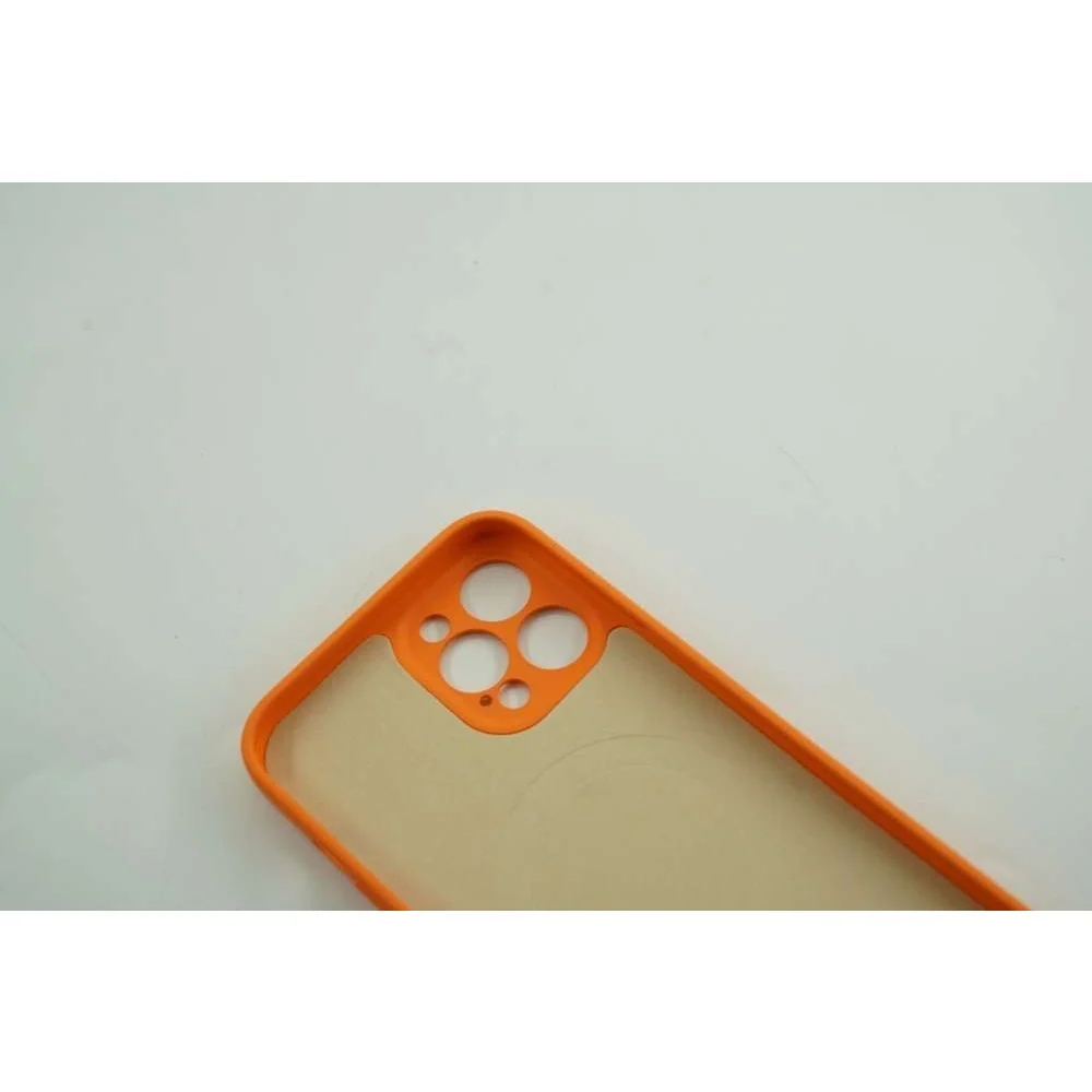 Vivimall védőtok Apple iPhone 12 Mini Mag Safe Silicone, narancssárga színben
