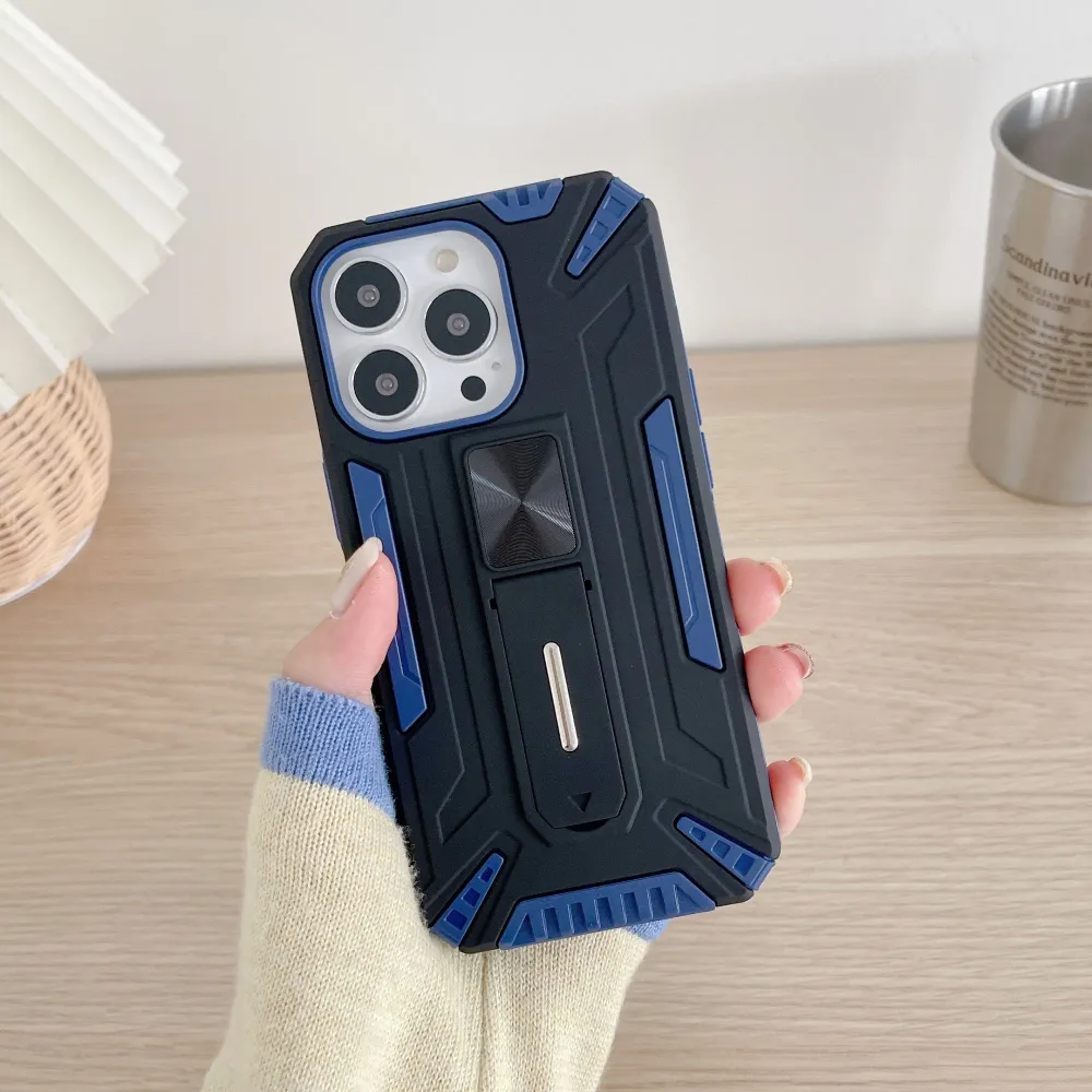Vivimall védőtok Apple iPhone 13 Pro Defender Sergeant Brave, támasztékkal, kék