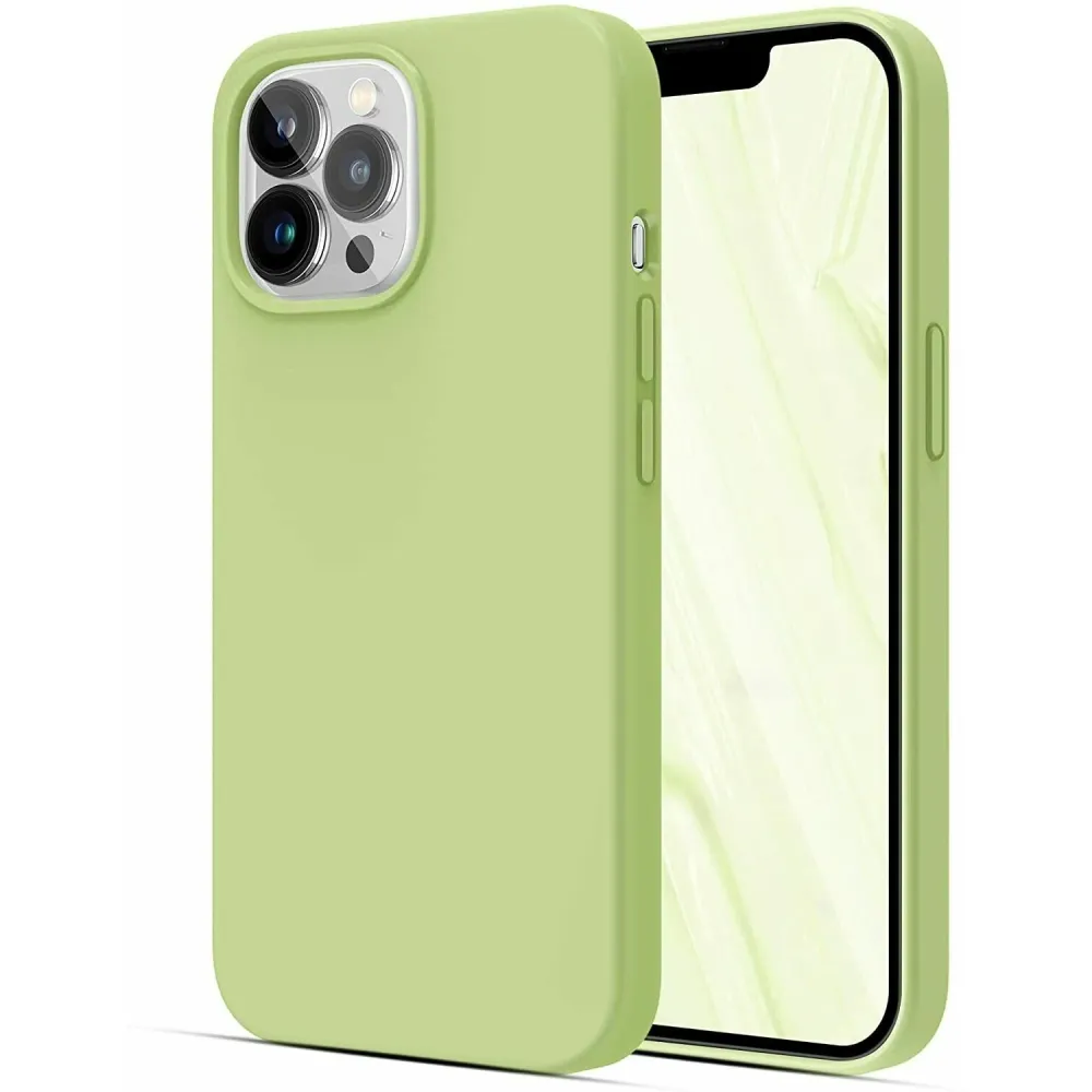 Vivimall védőtok Apple iPhone 13 Pro kompatibilis, matt TPU, zöld