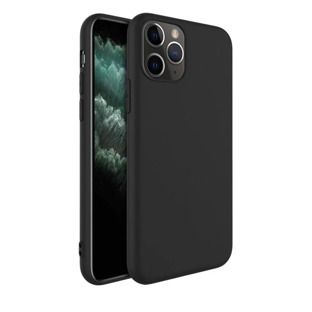 Vivimall védőtok Apple iPhone 13 Pro kompatibilis, matt TPU, fekete