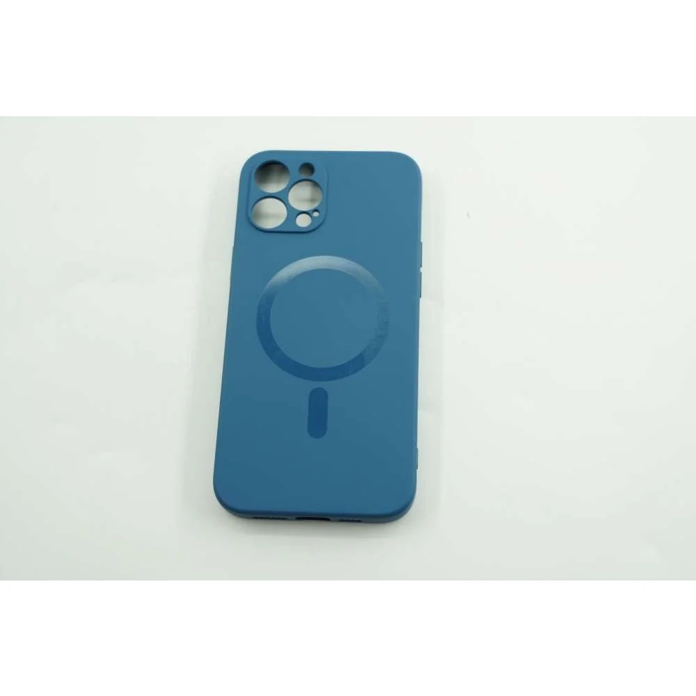 Vivimall védőtok Apple iPhone 12 Pro Mag Safe Silicone, sötétkék színben