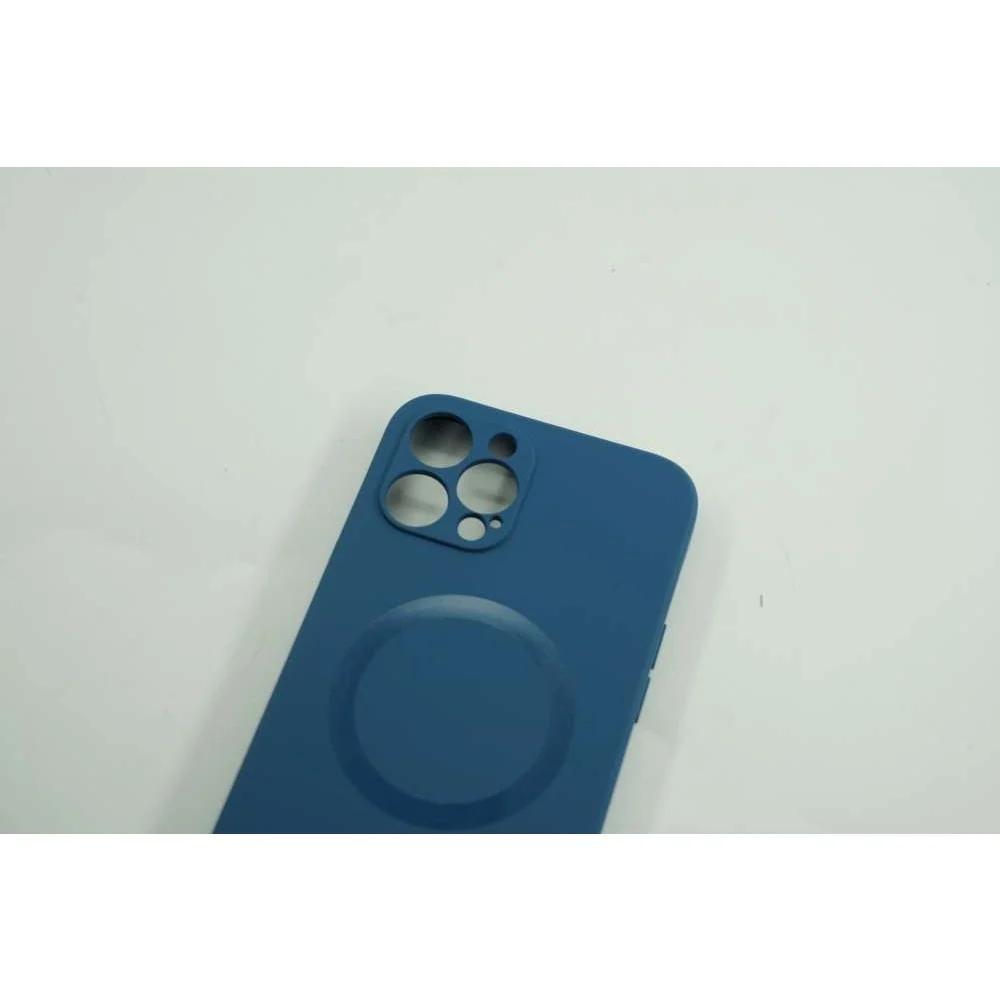 Vivimall védőtok Apple iPhone 12 Pro Mag Safe Silicone, sötétkék színben