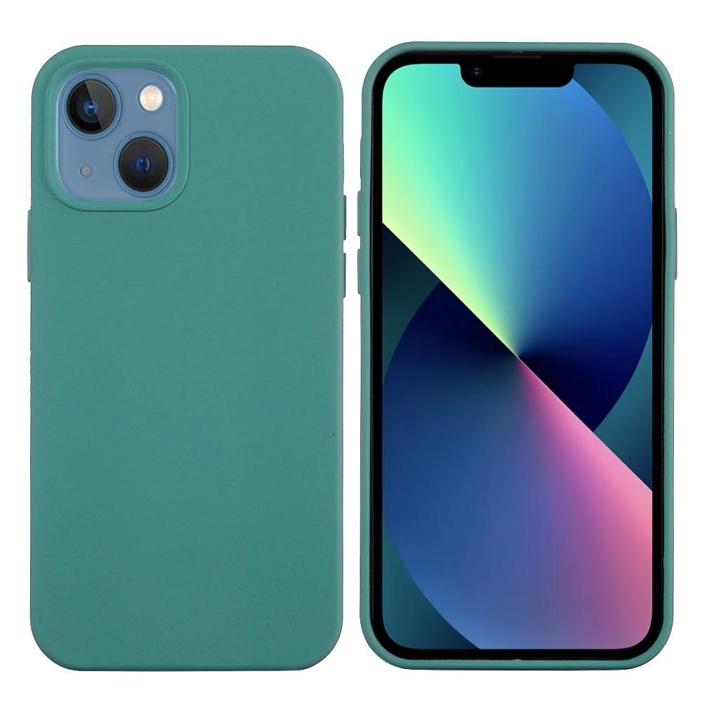 Vivimall védőtok Apple iPhone 13 Pro Max kompatibilis Folyékony Szilikon Zöld
