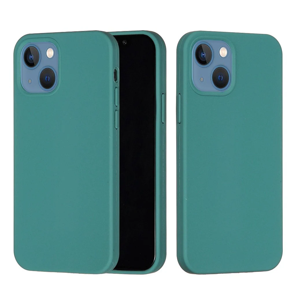 Vivimall védőtok Apple iPhone 13 Pro Max kompatibilis Folyékony Szilikon Zöld