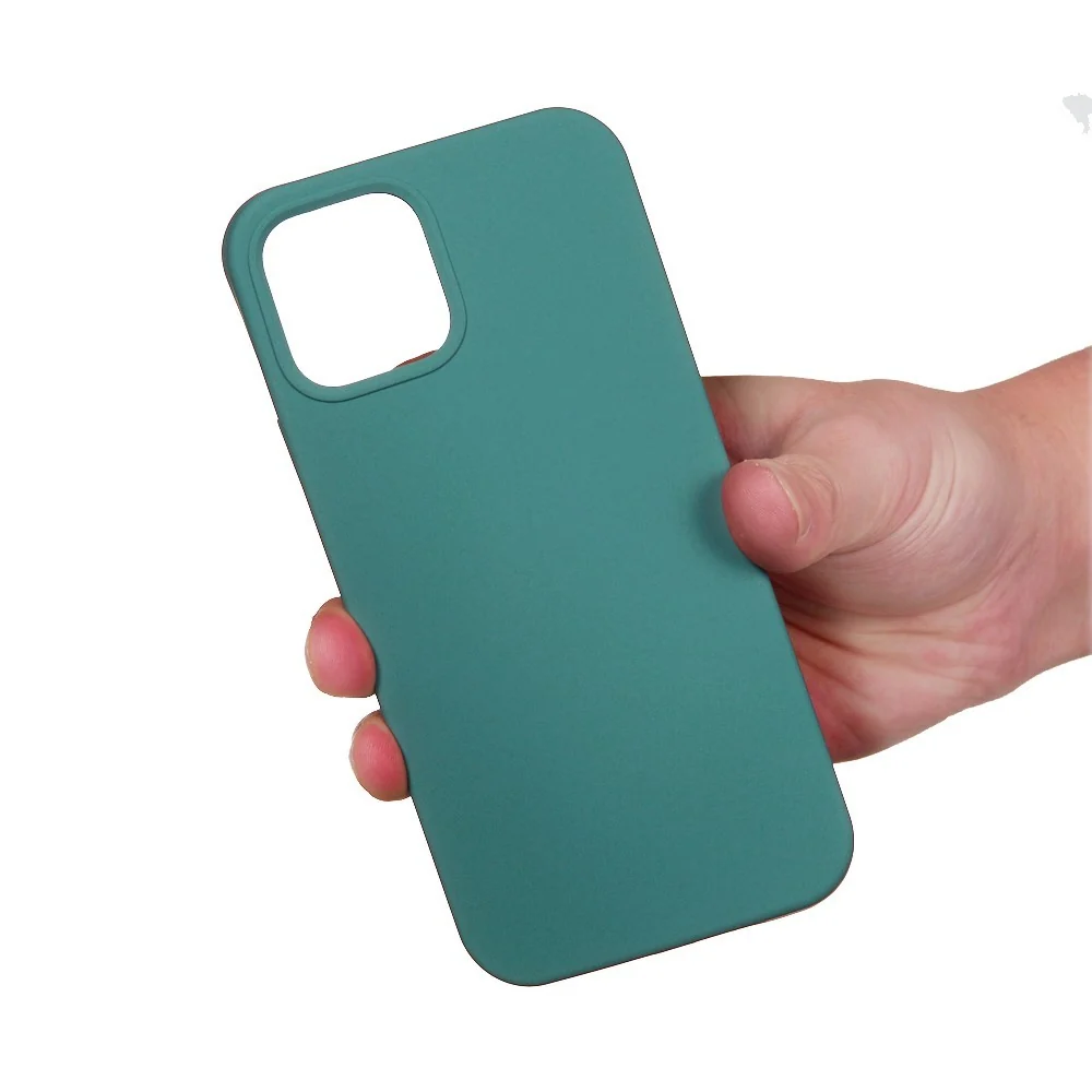 Vivimall védőtok Apple iPhone 13 Pro Max kompatibilis Folyékony Szilikon Zöld