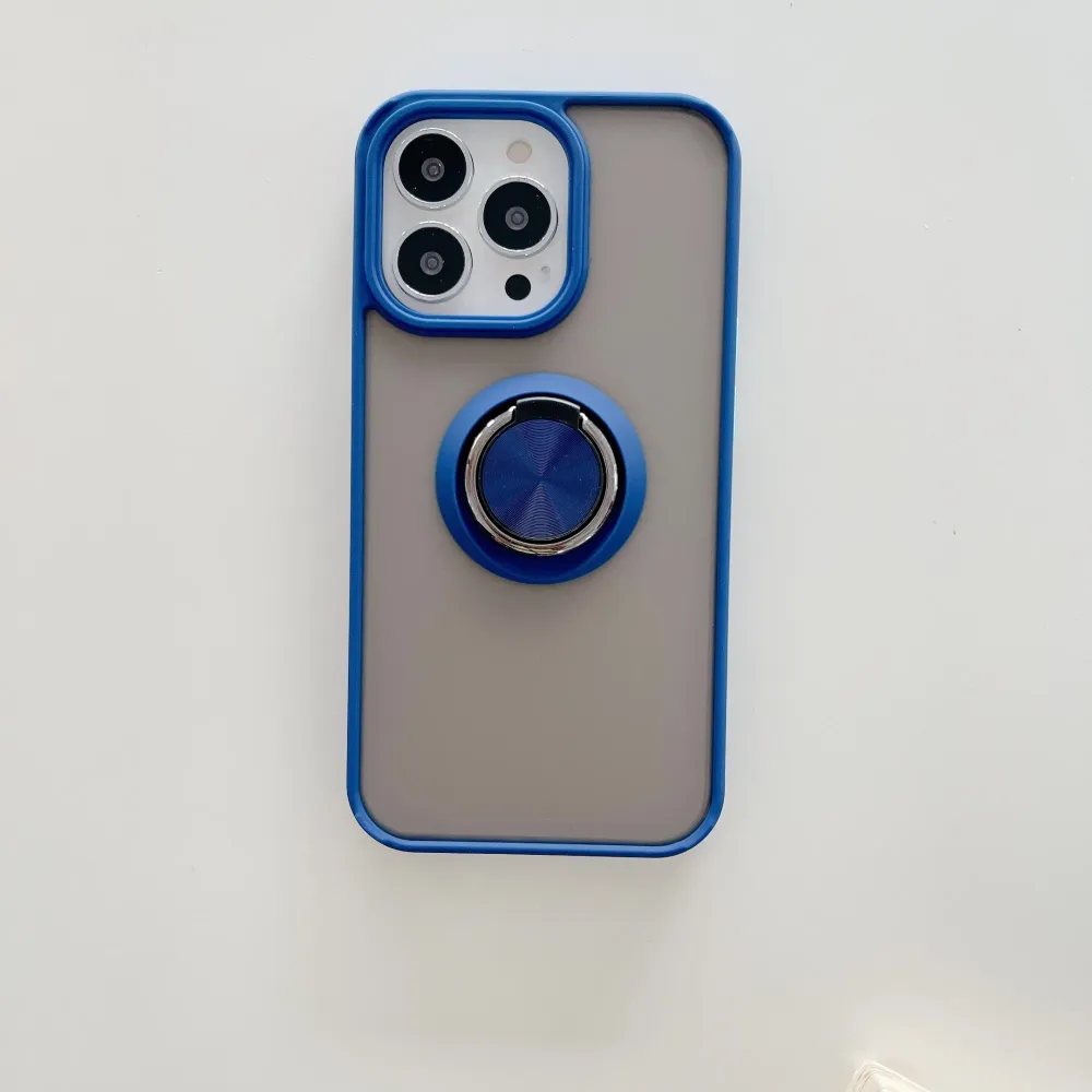 Vivimall védőtok Apple iPhone 13 Pro Max telefonhoz, Defender gyűrűvel, kék