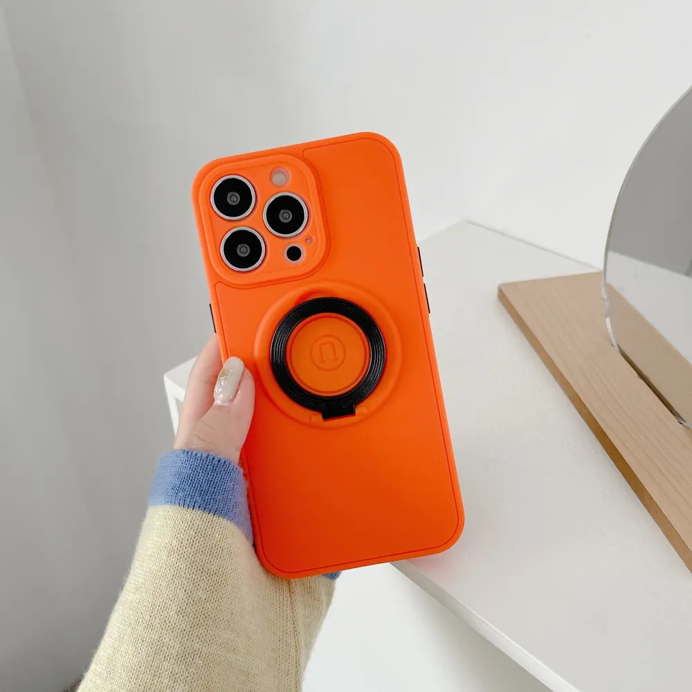 Vivimall védőtok Apple iPhone 13 Pro Max kompatibilis, Mag Safe szilikon, narancssárga