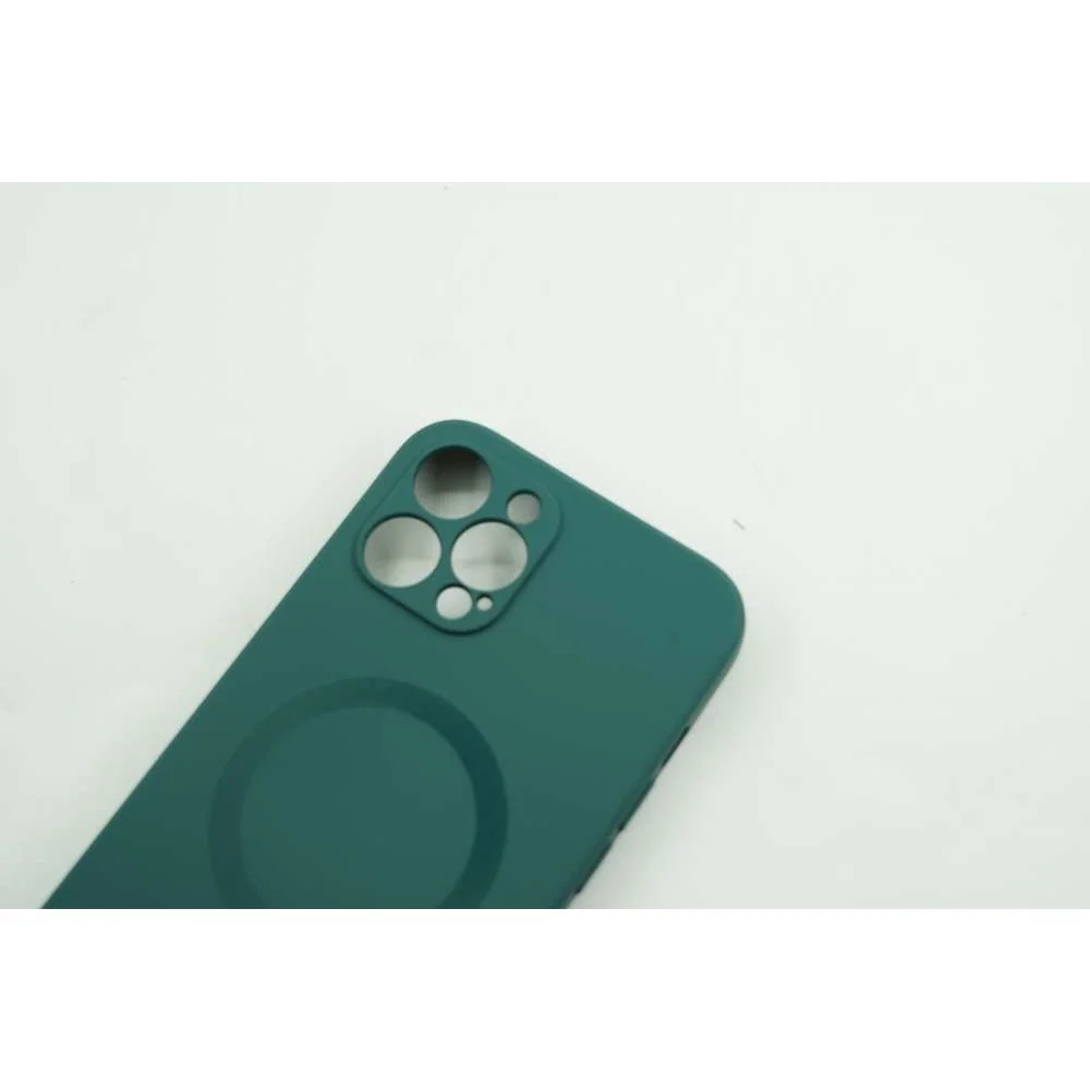 Vivimall védőtok Apple iPhone 12 Pro Max Mag Safe szilikon, zöld