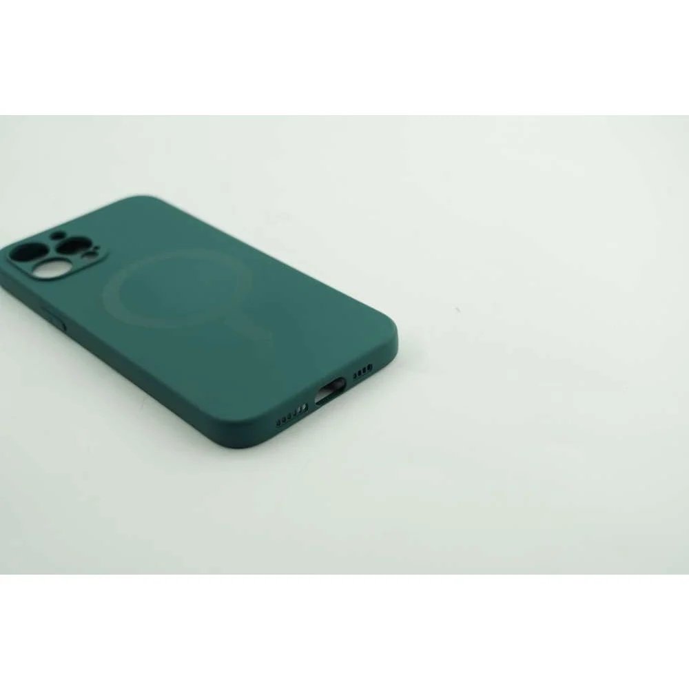 Vivimall védőtok Apple iPhone 12 Pro Max Mag Safe szilikon, zöld