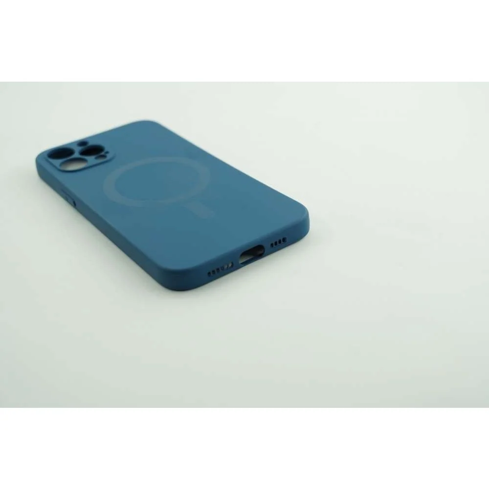 Vivimall védőtok Apple iPhone 12 Pro Max Mag Safe Silicone kék színben