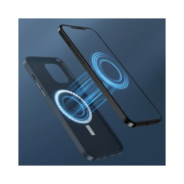 Vivimall védőtok iPhone 14 Pro Mag Safe készülékhez, 2 az 1-ben töltés és mágnes, puha szilikon, zöld