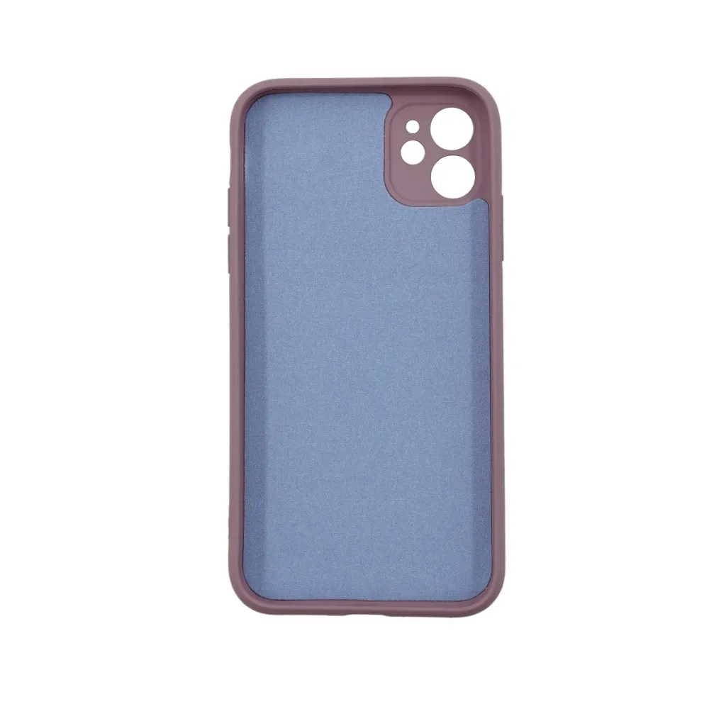 Vivimall védőtok, kompatibilis Apple iPhone 12 Liquid Silicone, lila