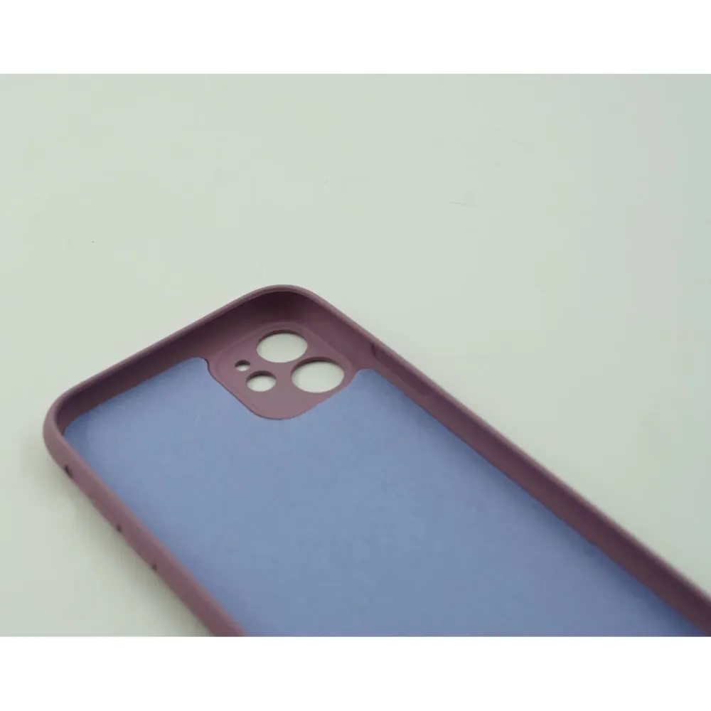Vivimall védőtok, kompatibilis Apple iPhone 12 Liquid Silicone, lila
