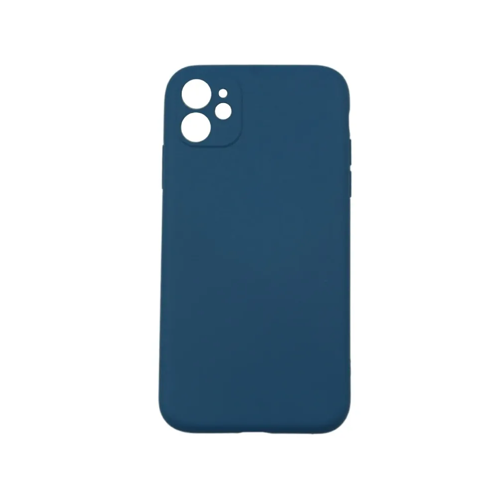 Vivimall védőtok kompatibilis Apple iPhone 12 Liquid Silicone Case kék