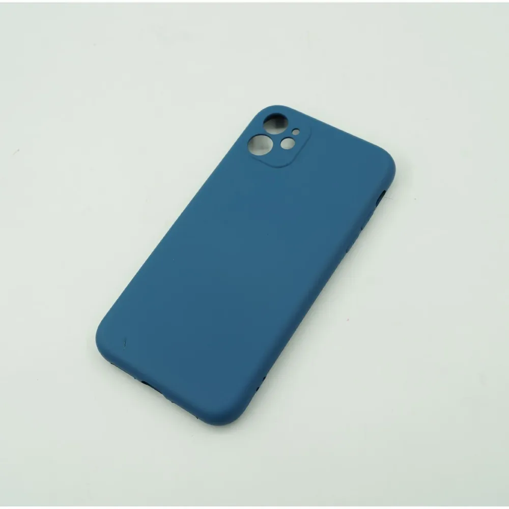 Vivimall védőtok kompatibilis Apple iPhone 12 Liquid Silicone Case kék