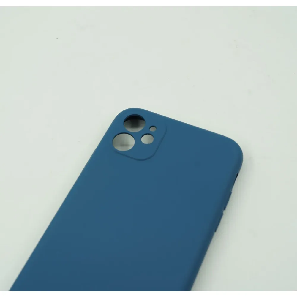 Vivimall védőtok kompatibilis Apple iPhone 12 Liquid Silicone Case kék