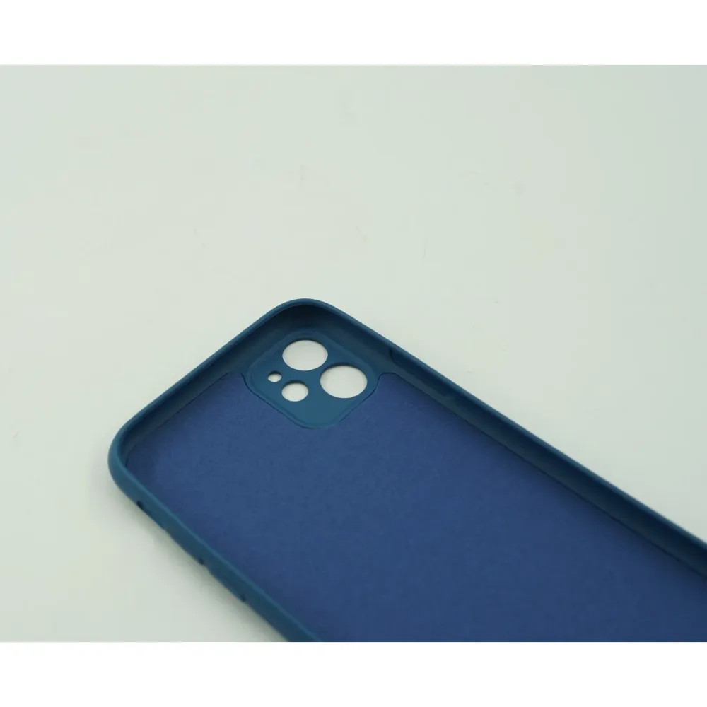 Vivimall védőtok kompatibilis Apple iPhone 12 Liquid Silicone Case kék