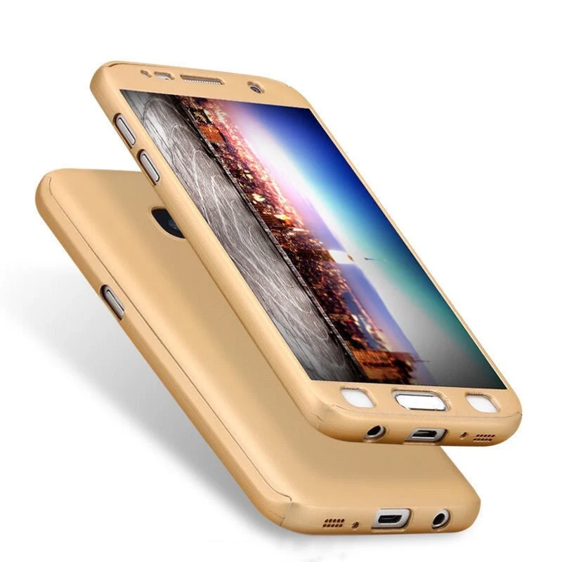 Vivimall védőtok Samsung Galaxy A5 2017 Full Cover 360 Arany színben + Védőfólia