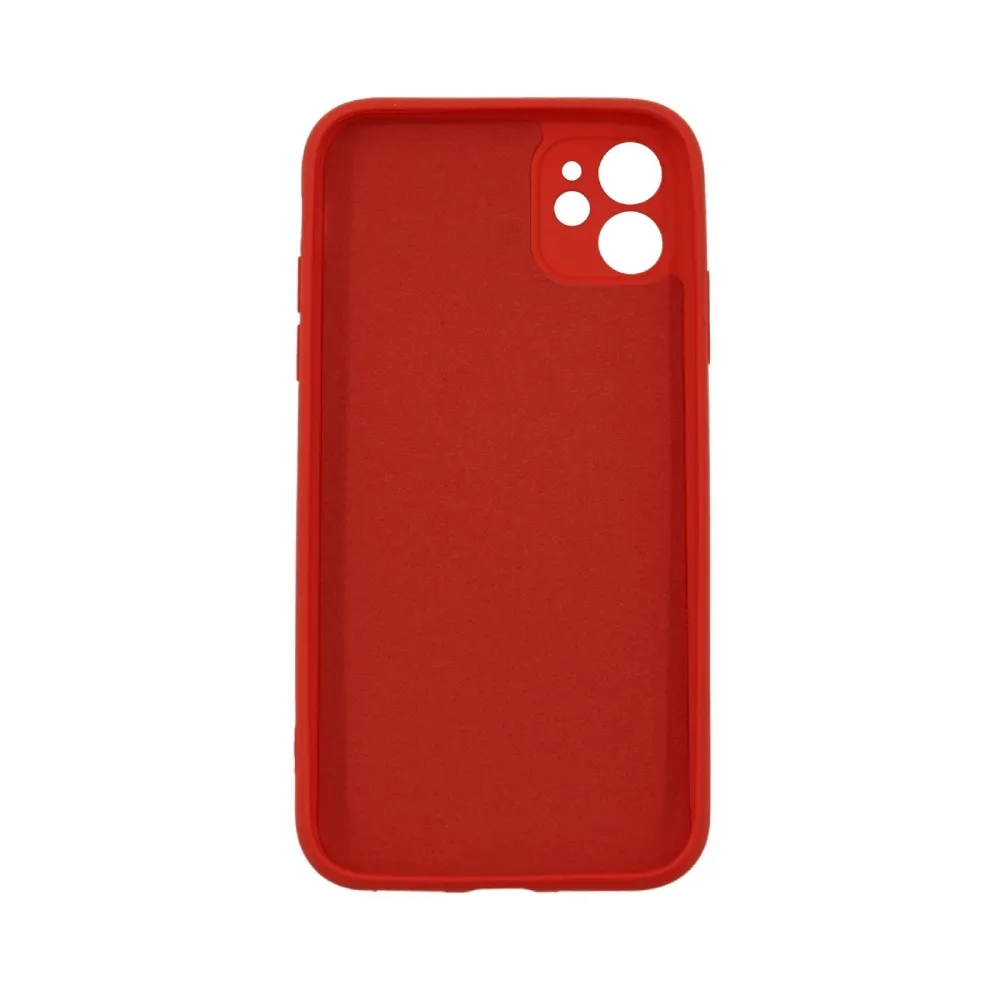 Vivimall védőtok Samsung Galaxy A72 Liquid Silicone Case kompatibilis, piros
