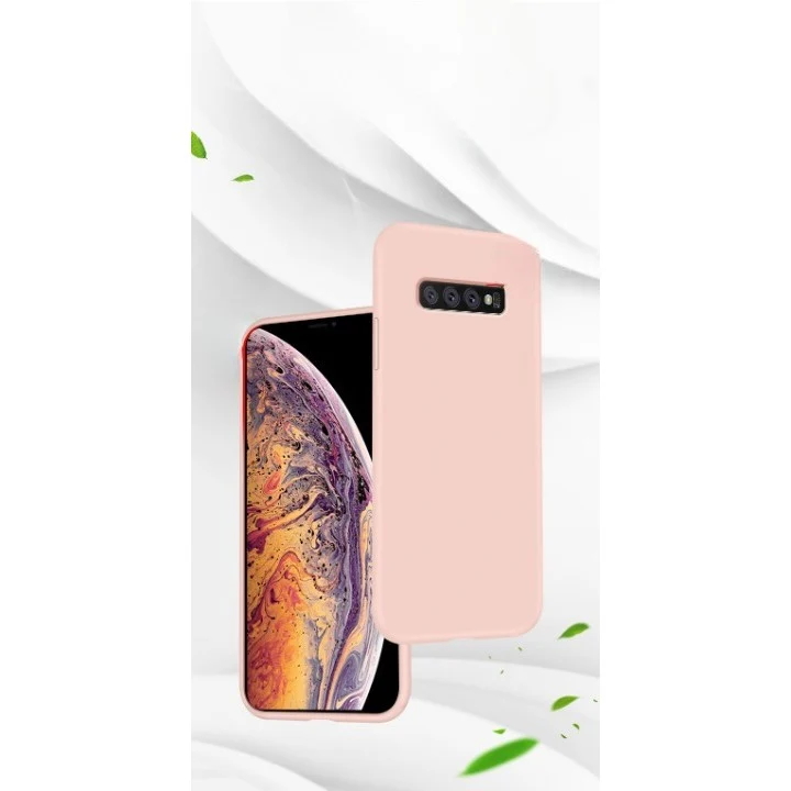 Vivimall védőtok Samsung Galaxy S10 Liquid Silicone Case rózsaszínnel kompatibilis