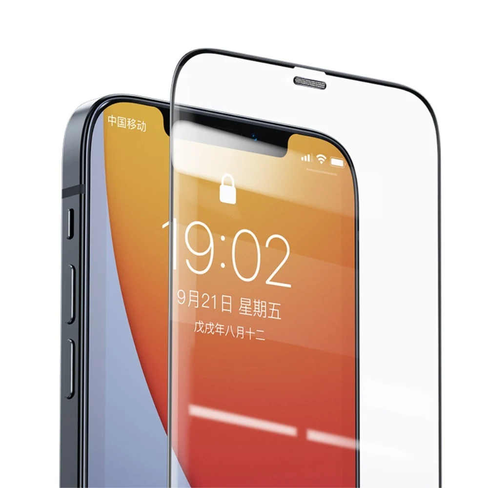 Vivimall® üvegfólia Apple iPhone 12/12 Pro 111D fekete