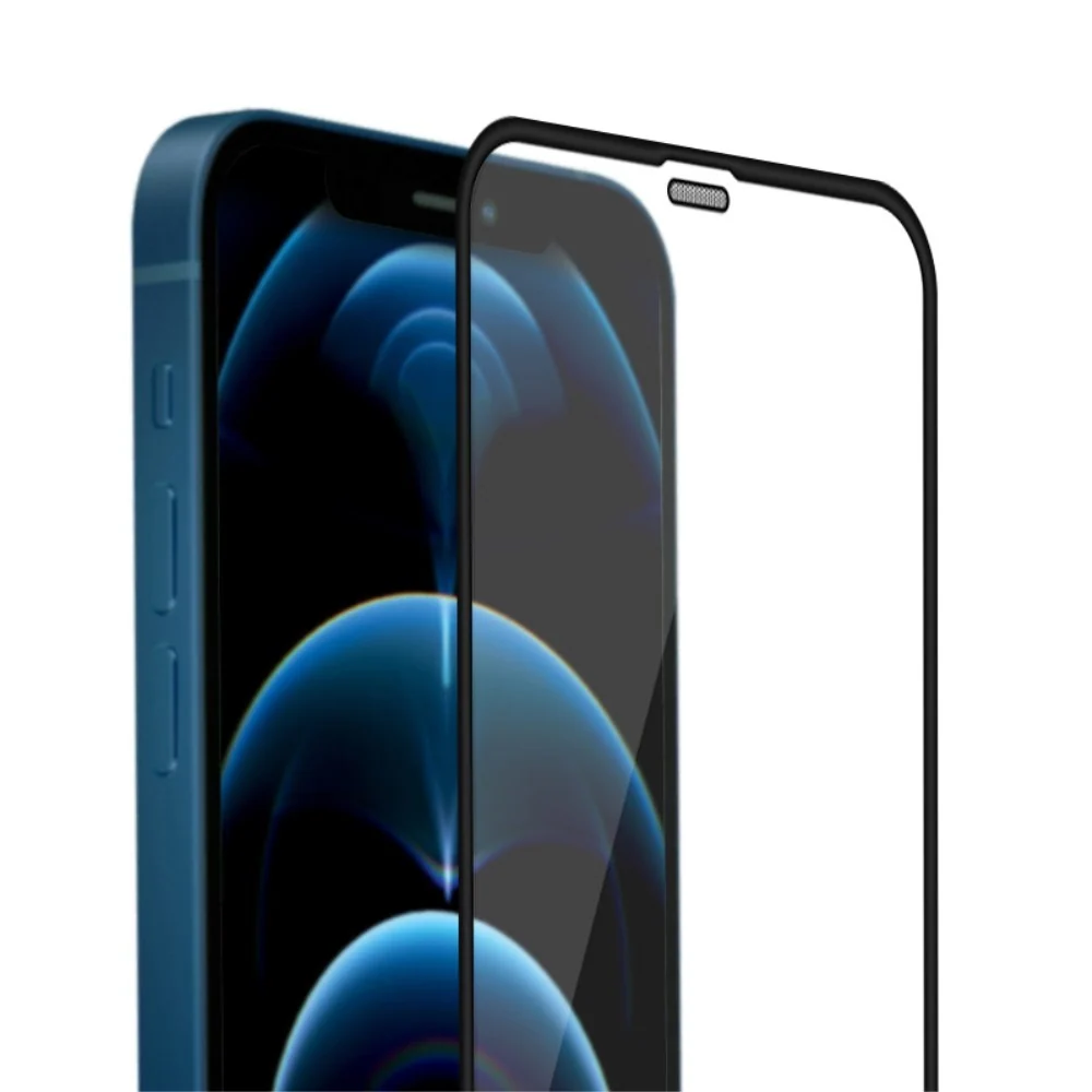 Vivimall® üvegfólia Apple iPhone 12/12 Pro 111D fekete
