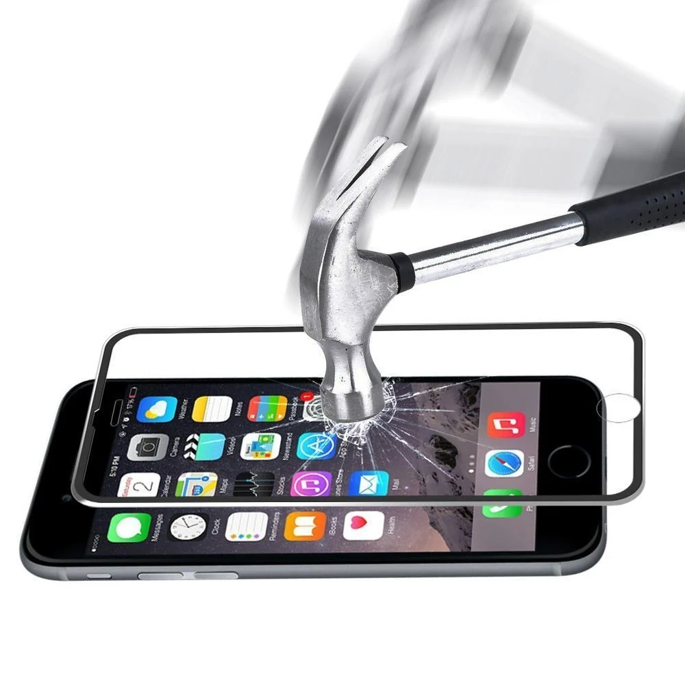 Vivimall® üvegfólia Apple iPhone 6-hoz, 111D, fekete