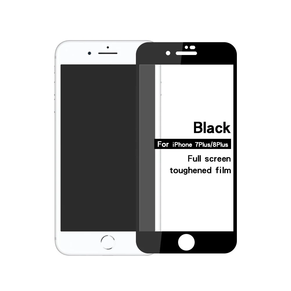 Vivimall® üvegfólia Apple iPhone 7/8 Plus 111D fekete