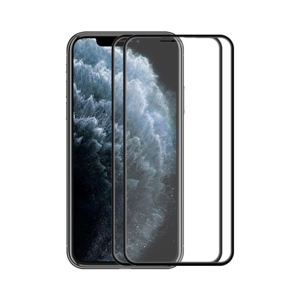 Vivimall® üvegfólia Apple iPhone X/XS 111D, fekete